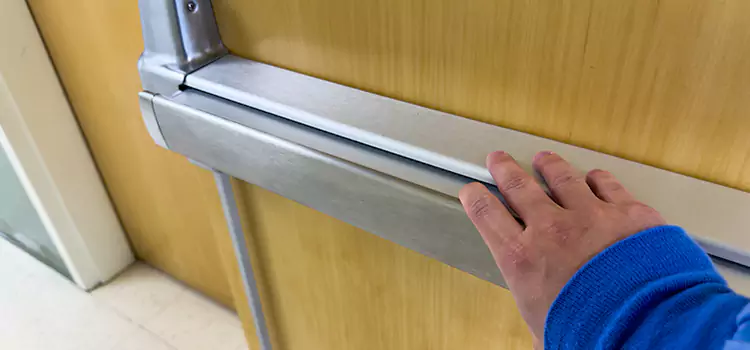 Installing a Push Bar on a Door Wilmette